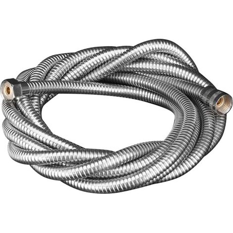 Tuyau de douche flexible extra-long en acier inoxydable G1/2, anti-pliage, pommeau de douche à main antidéflagrant avec connecteur en cuivre massif (1/5)