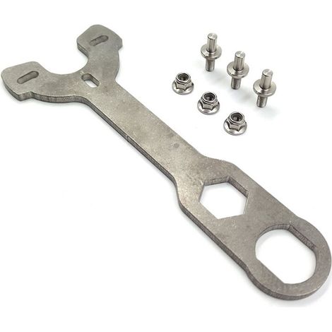 Llave universal para ajustar el amortiguador trasero de la motocicleta, herramienta para extraer el retén de aceite del asiento para quads, ATV y motos todoterreno. (1/2)