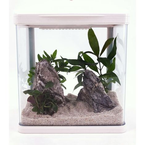 HR-230 weiß Nano Aquarium Komplettaquarium Mini Aquarium+Filteranlage