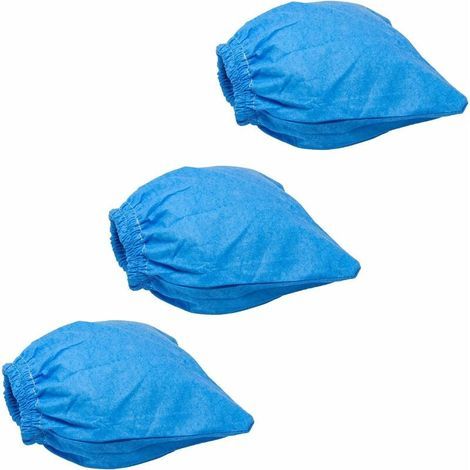 Fabric filter compatible with Lidl/Parkside PNTS 1300 wet and dry vacuum cleaner - Washable filter bag, blue, 3 pieces (1/5)