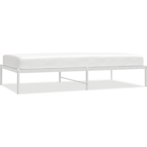 Maison Exclusive - Bettgestell Metall Weiß 100x190 cm
