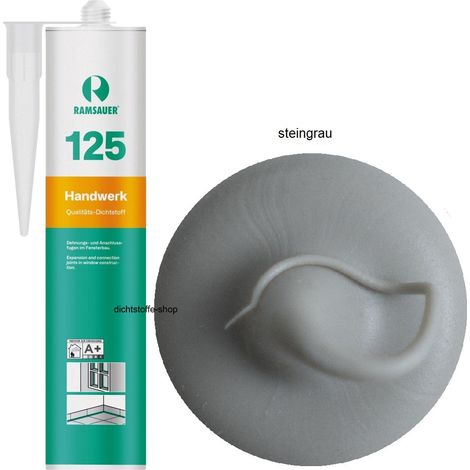 Ramsauer 125 Handwerk Neutral Silikon Dichtstoff 310ml Kartusche steingrau