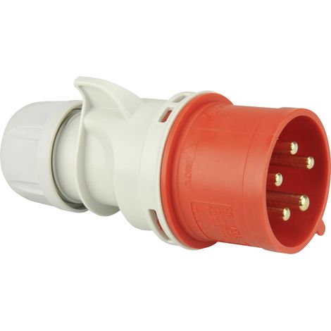 PCE CEE-Stecker 5-polig 32A rot Adapterstecker (1/2)