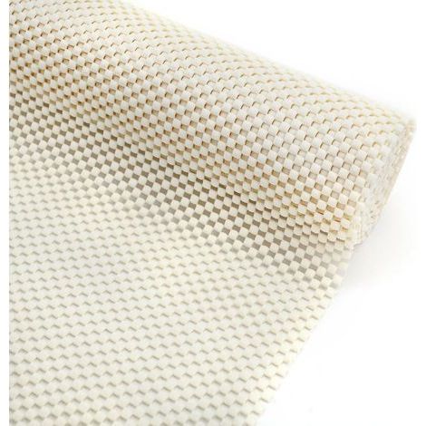 Multi-purpose anti-slip mat - PVC anti-slip mat - Anti-slip underlay for carpet - Beige - 40 x 150 cm (1/5)