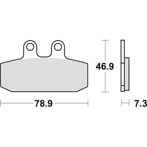 Pastillas de freno TRW ZF KH256 orgánicas para Aprilia RX 125 85-89, Tuareg 350 / 600 86-89, Honda NSR 125 88-03, CRM 125 90-99, KTM EXC / GS 90-91, Moto Guzzi V7 15-, V9 16-, delanteras/traseras