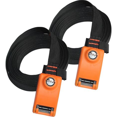 Sangle d'arrimage verrouillable 3 m x 25 mm avec 3 câbles en Acier Inoxydable pour empêcher Le vol