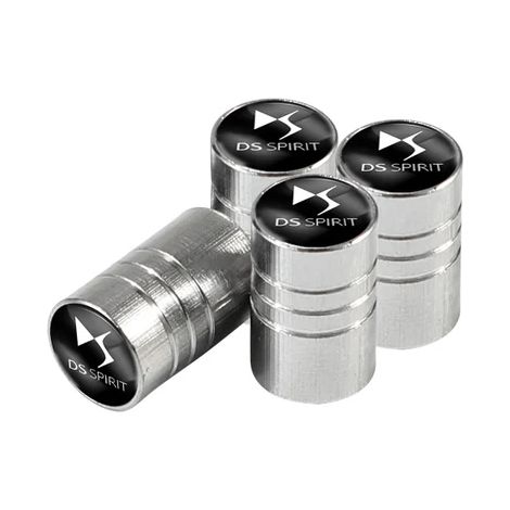 (Argent) 4 bouchons de valve de pneu en alliage métallique, compatibles avec DS Spirit, DS3, DS4, DS4S, DS5, 5LS, DS6, DS7, Wild Rubis et E-Tense. (1/5)