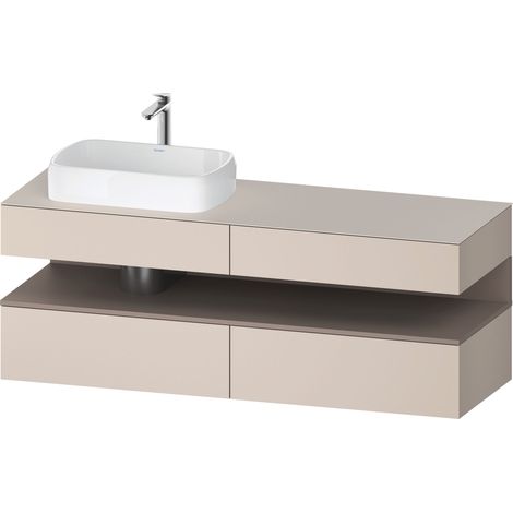 Duravit Collection One Meuble sous-vasque sur console, 2 tiroirs,