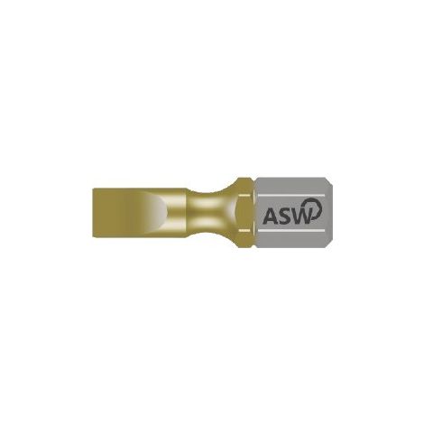 ASW -  PUNTAS PLANAS CORTAS Fl. 0,6 x 4,5   x 25 mm.  DIAMANTE