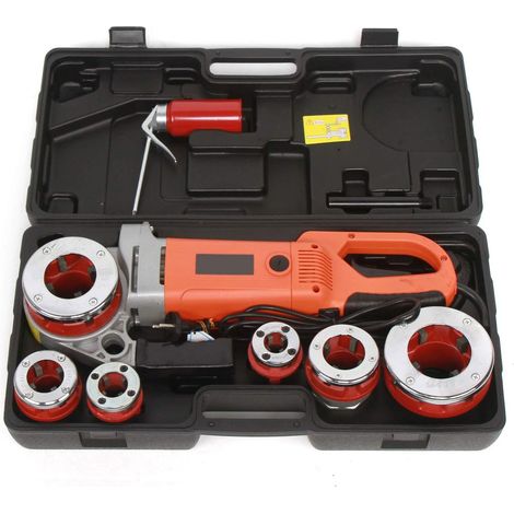 220 V Cortatubos eléctrico Macho de roscar 20,9 - 49,6 mm (1/2-2 pulgadas) 2300 W 25 rpm Cortatubos Mezclador Juego de roscado de tubos eléctrico (1/5)