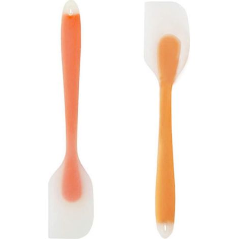 Résistant à la Chaleur de Anti-adhé,Spatule Patisserie,Spatule Cuisine Ustensiles,Silicone Spatules,2 PC Gateau Spatule à Beurre Pate Spatule à Grattoir mélanger Outil de Cuisson Patisserie (1/5)