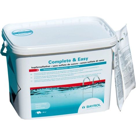 Désinfectant sans sulfate de cuivre Bayrol Complete & Easy - 4,48 kg (1/5)
