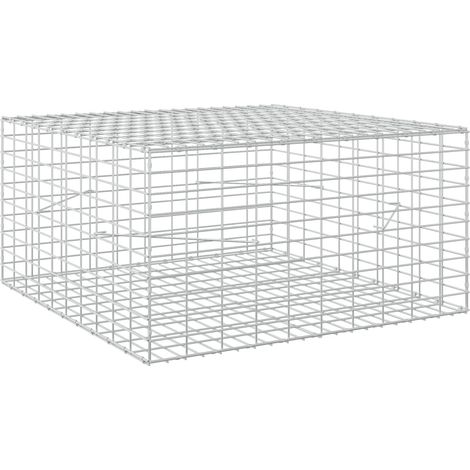 Gabion avec Fil de 5 mm et Maille de 5x10 cm 100x100x50 cm vidaXL (1/5)