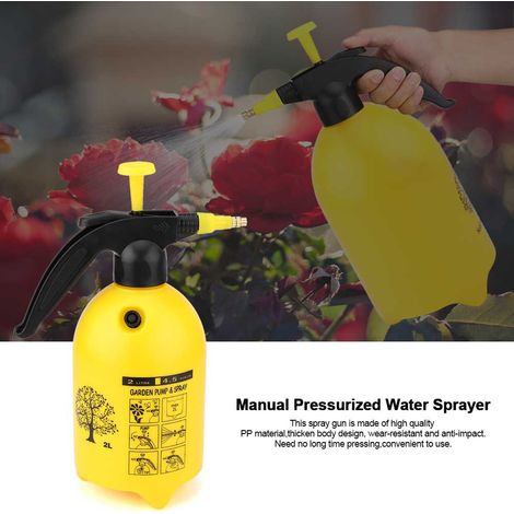 Pulvérisateur d'eau portable à pression, facile à déclencher, pour l'arrosage des plantes de la maison et du jardin, 2 L (1/5)