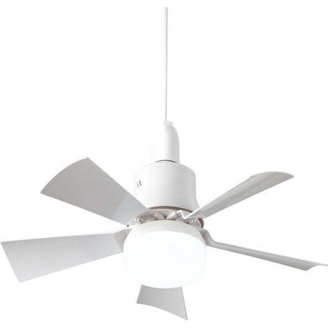 Ventilateur de plafond avec télécommande Silencieux - Plafonnier 5 pales Plafonnier E26 plafond Eté/Hiver Chambre à coucher Salle à manger,blanc (1/5)