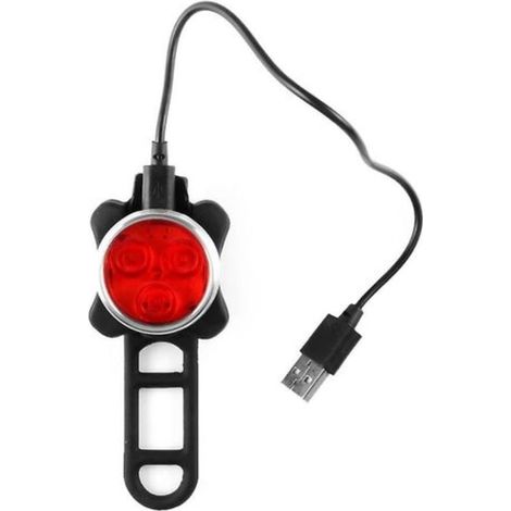 Projecteur de vélo avant LED, éclairage puissant pour guidon, blanc, étanche IPX4, rechargeable USB, 2 modes, visibilité nocturne accrue, compatible vélos et trottinettes. (1/4)