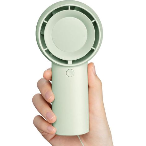 Ventilateur Turbo [16H Max] Mini Portable, Personnel Rechargeable USB 4000mAh, Petit de Poche à Piles avec 5 Vitesses - Vert (1/4)