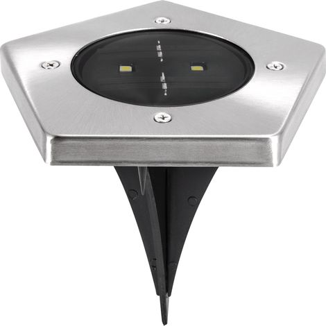 Lámpara solar LED cromada de 0,5 W IP65 Ra70 garet Ideus 03614 (1/2)