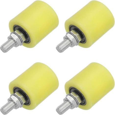 Roulette Pour Porte Coulissante - Nylon Haute Résistance - Roulement Acier Scellé - Compatible Universel - 50x50 mm - Lot De 4 (1/5)