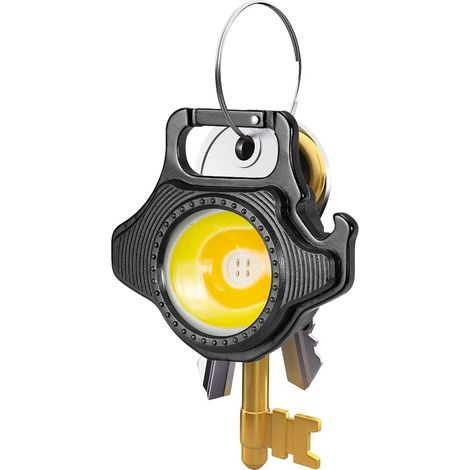 Mini Lampe de Travail à Del Lampe de Poche LED Rechargeable Porte-clés Lumineux avec Base magnétique, Lampe Multifonction pour l'autodéfense, la mécanique, Le Camping (1/5)