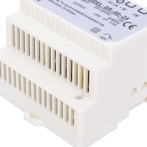 BERM@Eingangsspannung 100–240 V AC DR-60-24 Schaltnetzteil mit einer Ausgangsschiene 60 W 24 V (1/5)