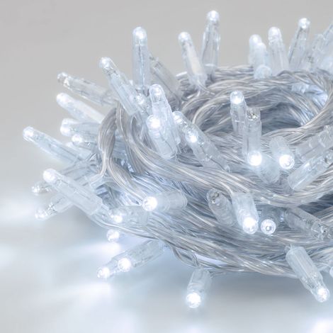Catena lineare 10 m Maxiled professionale per interno ed esterno Ø7 mm -Luce Calda