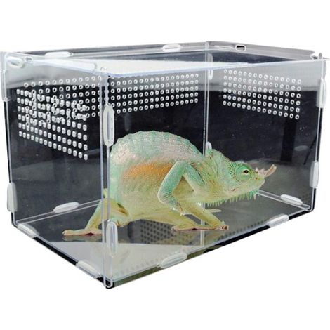 Terrario para reptiles - Comedero para insectos - Alojamiento para mascotas - Diseño de acrílico transparente - XL 335 x 18 x 20 cm (1/5)