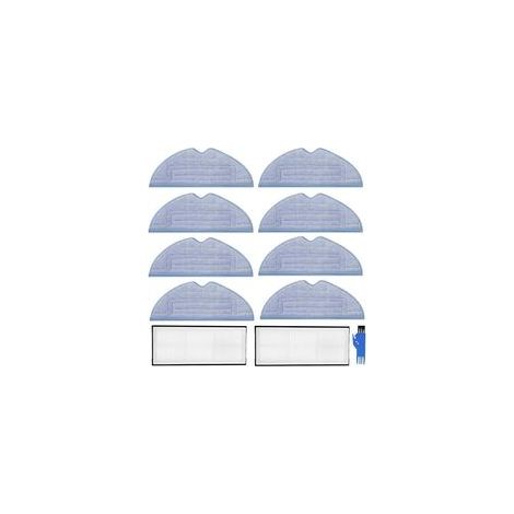 Lot de 11 Accessoires pour Roborock S7/ S7 MaxV/ S7 MaxV Ultra/ S7 Pro Ultra/ S7 MaxV Plus/ G10s Pro, 2 filtres HEPA, 8 Serpillèr (1/5)