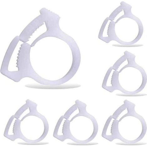 6 Pinces de Fixation pour Tuyau de Balayage, Compatibles avec Nettoyeurs de Piscine Polaris 180 280 360 380 480 (1/4)
