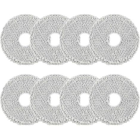 FENOPLASTICALot de 8 Chiffons de Nettoyage pour ECOVACS DEEBOT X2/T20/T20e/T30/T50 Pro OMNI, pour Xiaomi X20/X10+ pour Dreame L10s/L10/L20/X40/L40 Ultra Robot Aspirateur, Rechange Rutilisables et Lava (1/5)