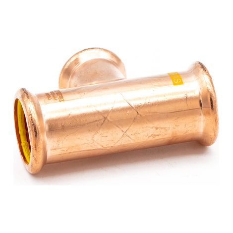 PrimaPress 28mm Copper Branch Tee for Gas & Water Systems (1/2)