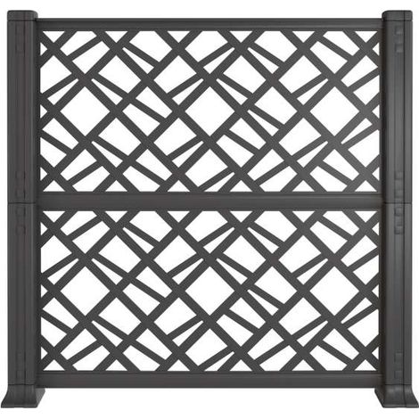 Art Plast Pannelli Decorativi Esterni - Antracite - 114x1116 cm