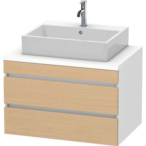Meuble de sous-console DURASTYLE 512x800x548mm chêne naturel / blanc mat