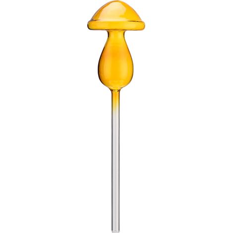 Bombilla transparente y auto-rellenable para plantas [vidrio + PP] [250 ml] [naranja] (1/5)