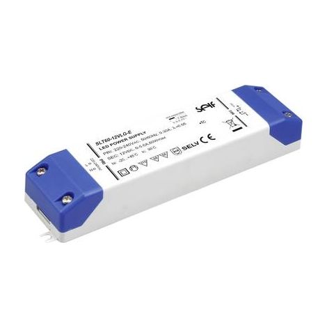 Driver LED Self Electronics SLT60-24VLG-E negro 60W 24V