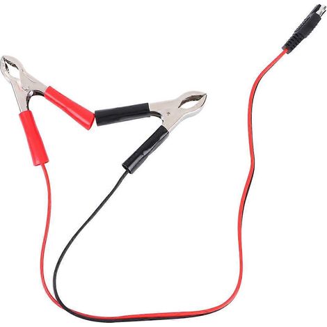 Câble adaptateur de charge pour moto de 50 cm, connecteurs SAE vers pinces crocodiles, 12-24 V, 10 A, calibre 18 AWG.-18135.36CM