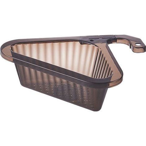 Sieb Abtropfkorb Filterkorb Ausziehbar Spülbeckensieb Küchensiebe 27,5 x 22 x 8 cm Schwarz Kunststoff Spülbecken Organizer Sieb Multifunktionaler (1/5)