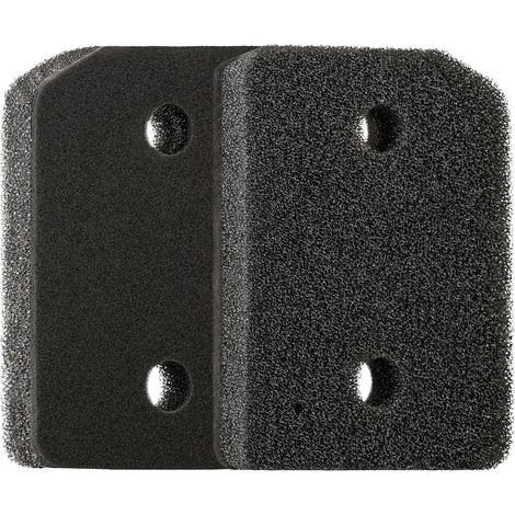 Éponge filtrante pour sèche-linge - Filtre - Tapis filtrant - Filtre fin pour sèche-linge - 2 filtres - Compatible avec les sèche-linge Miele T1 et les sèche-linge à pompe à chaleur - Noir - 20,7 x 15 (1/5)