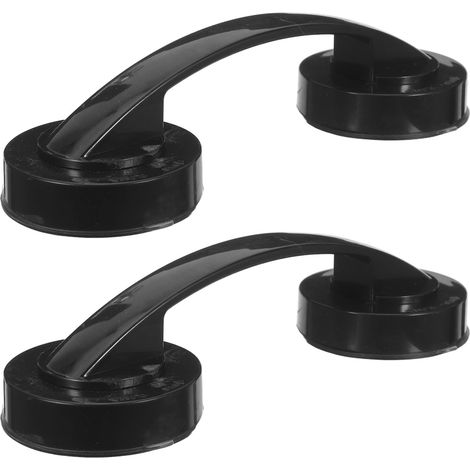 2 poignées de porte à ventouse pour miroir en verre, barre (1/5)