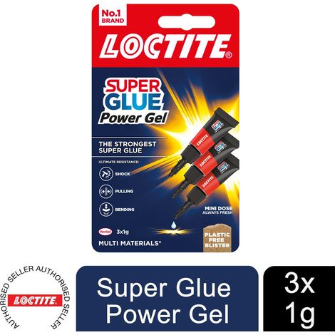 Loctite Mini Trio Super Glue Gel for High-Quality Repair for All Materials, 3x1g (1/5)