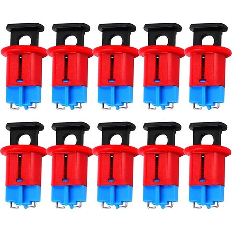 Verrouillage de Disjoncteur Miniature, 10pcs Verrouillage de Commutateur D'air Verrouillage de Sécurité Électrique Verrouillage de Disjoncteur Miniature pour L'isolation de Puissance (1/5)