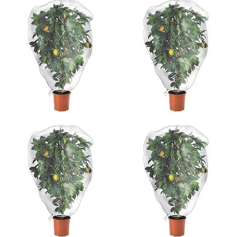4 pièces Filet de Insectes 100 150 cm Filet Insectes Filet Anti Insecte Cordon Serrage protéger Fleurs légumes Arbres fruitiers etc (1/4)
