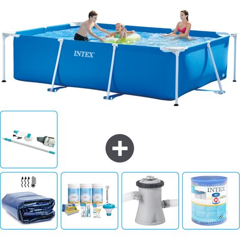 Intex Piscine Tubulaire Rectangulaire - 300x200x75 cm - 6-pièces S30158 (1/5)