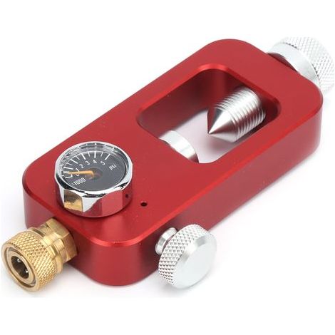 Adaptateur DIDEEP pour Bouteille de Plongée, Connexion Grand/Petit Réservoir 8MM avec Manomètre 0.5L 1L Rouge (1/5)