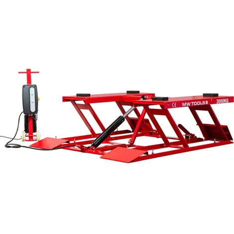 Pont ciseaux élévateur mobile 3T - hauteur de levage 620 mm - 230 V MW Tools MSL302M (1/5)