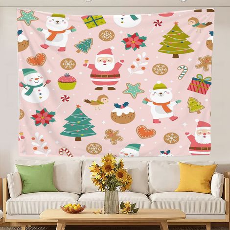 Grande tapisserie au design attrayant et tendance, idéale pour la chambre, le salon ou comme rideau de porte/séparation. Séchage rapide. 150x130cm (1/5)