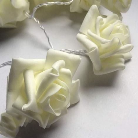 lumineuse intérieur roses - 20 fleurs LED blanc chaud prise lumineuse chambre Guirlandes lumineuses interieur I Fairy lights Girlande decoration (1/5)