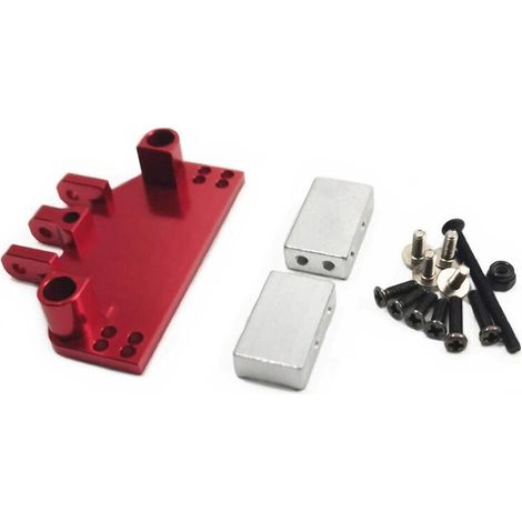 Para piezas de mejora de coches RC Mn86 Mn128, soporte de servo, varillas de enlace, juego de soportes de montaje delanteros, accesorios, piezas rojas