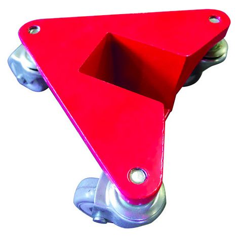 Jeu de 4 Coins roulants AR100B aluminium 400kg dimensions utiles 50x65mm Stockman (1/3)
