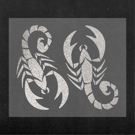 Adesivi Prefustellati Supersagomati per Auto Tipo Scorpione, Argento, 14 x 16 cm (1/3)